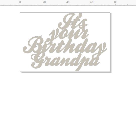 its your birthday grandpa 75 x 50 pack of 10 card size